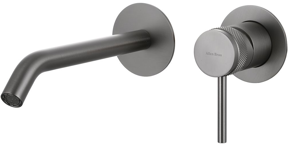 Встраиваемый смеситель для раковины Allen Brau Priority 5.31A03-MG (графит браш)