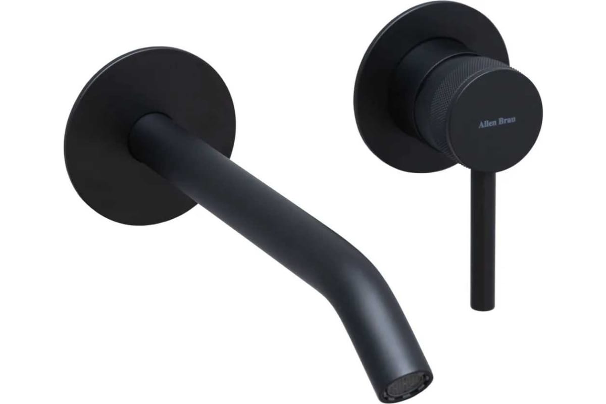 Встраиваемый смеситель для раковины Allen Brau Priority 5.31A03-31 (черный матовый)
