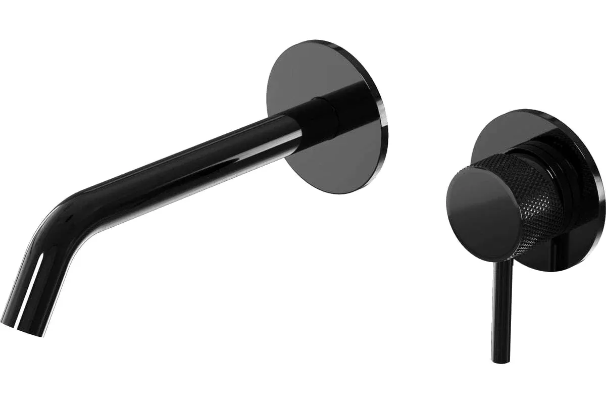 Встраиваемый смеситель для раковины Milleau Tissage ML0322KLB-GB (черный) с термостатом