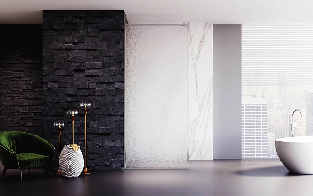 Душевая перегородка Veconi Korato KR81R-100-06-C8 1000*2000 мм (хром/дождь)