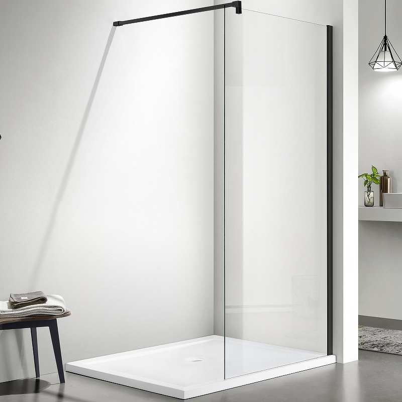 Душевая перегородка Aquatek Walk in AQ WIW 08020BL 800*2000 мм (чёрный/прозрачное)