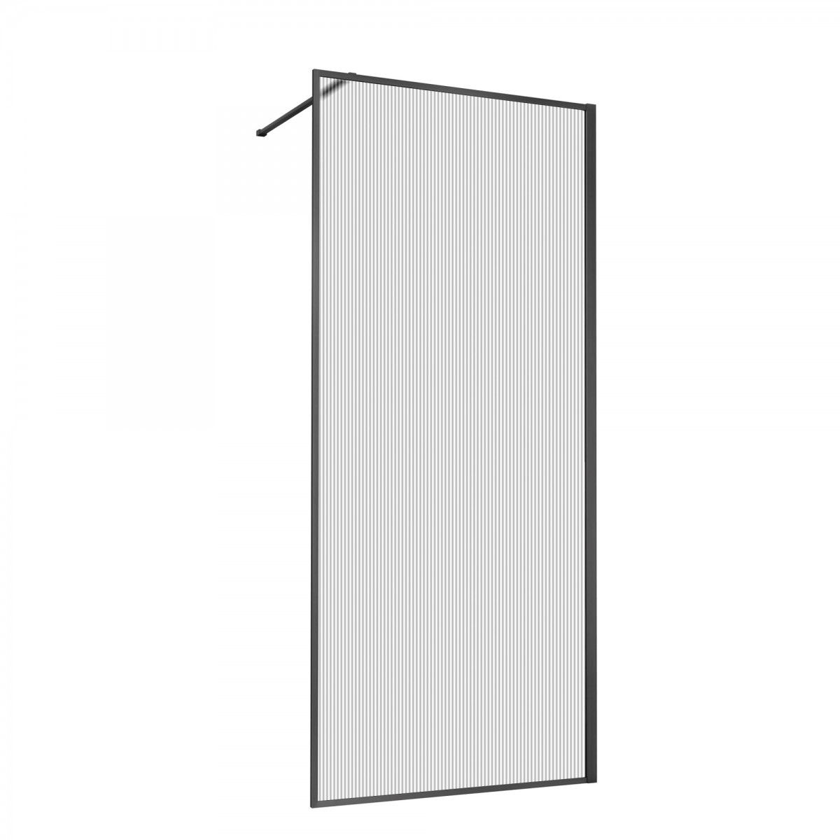 Душевая перегородка Vincea Walk-In HP Art VSW-1HP100FLGM 1000*2000 мм (вороненая сталь/рифленое)