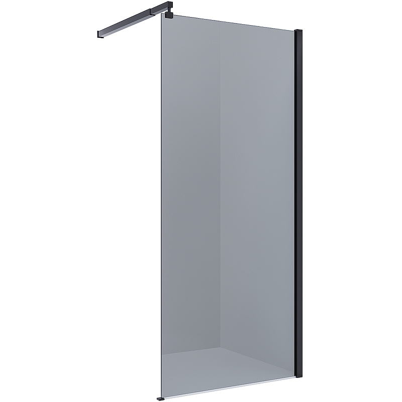 Душевая перегородка Alex Baitler AB29100B4 1000*2000 мм (чёрный/тонированное)