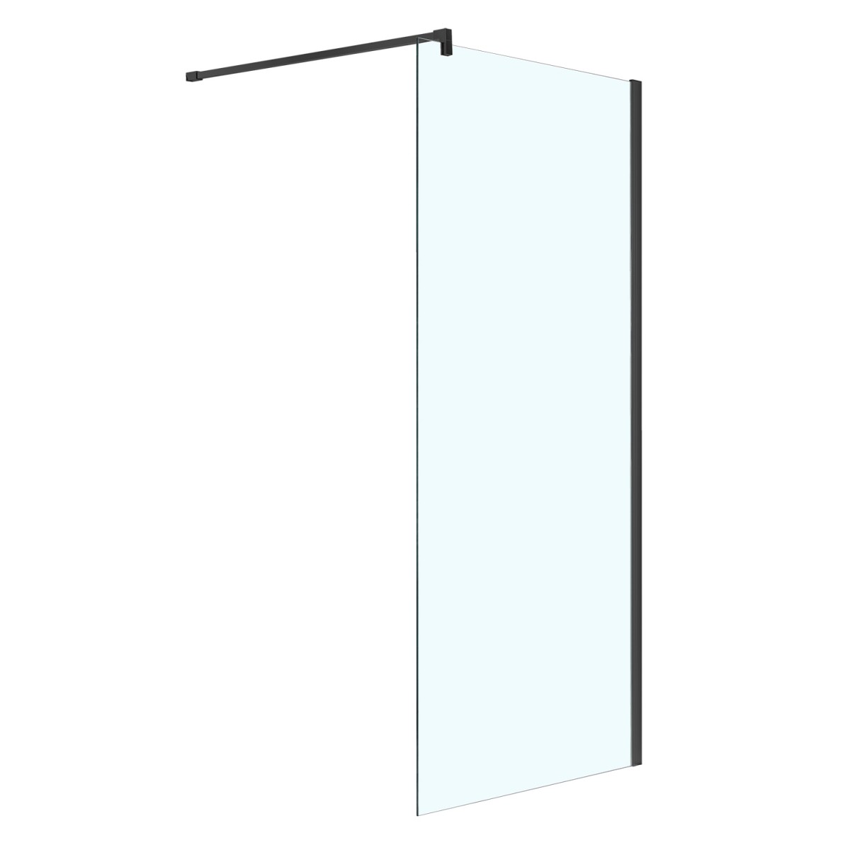 Душевая перегородка Azario CHICAGO Walk-in AZ-NAR6310 1000 Black 1000*1950 мм (черный/прозрачное)