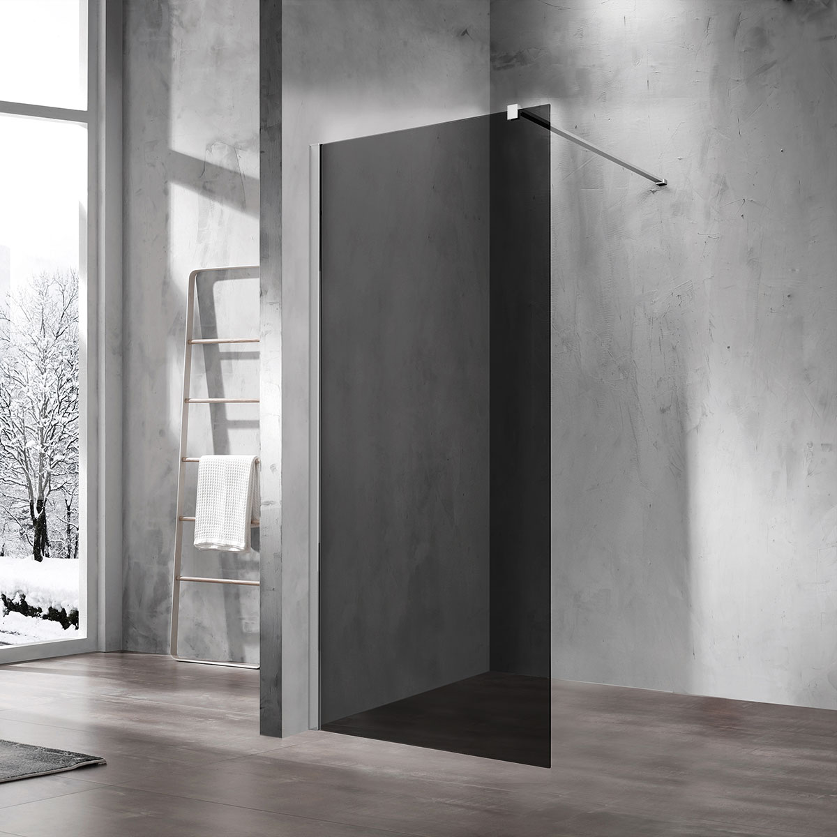 Душевая перегородка Vincea Walk-In VSW-1H900CG 900*2000 мм (хром/тонированное)