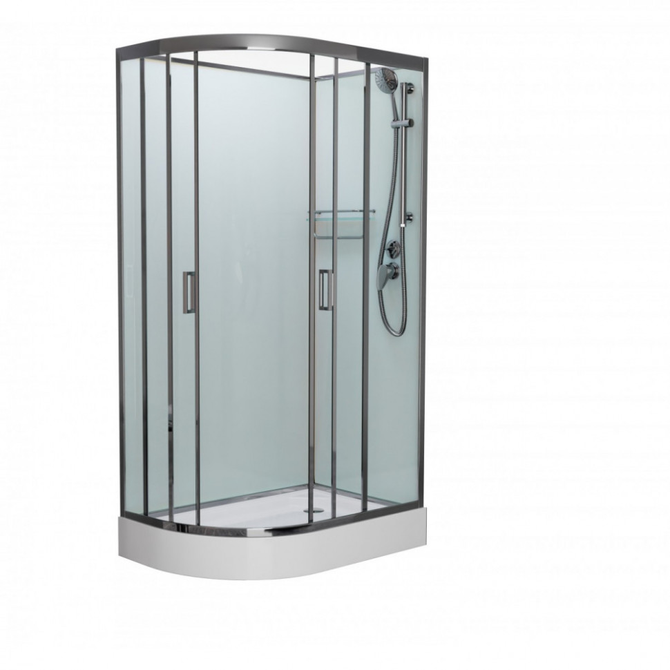 Душевая кабина Frank F412R 1200*800 мм без крыши (хром/прозрачное) R