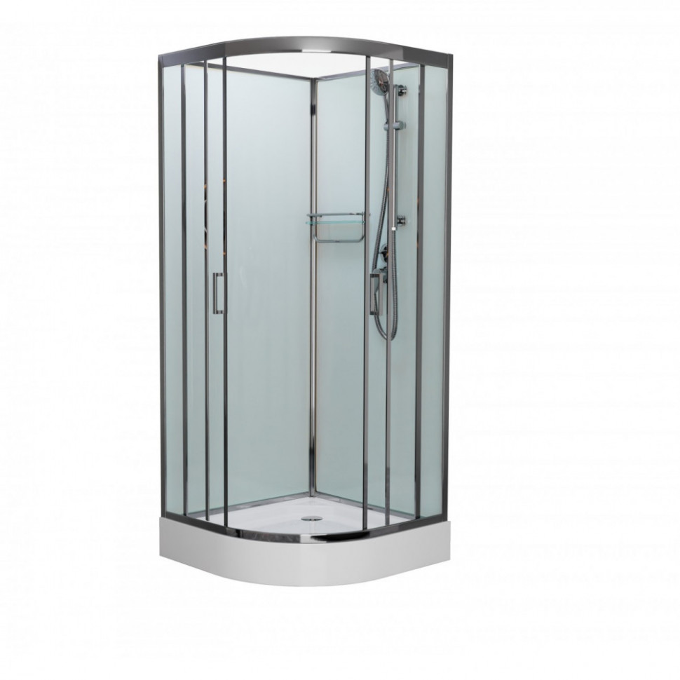 Душевая кабина Frank F409 М 900*900 мм без крыши (хром/матовое)
