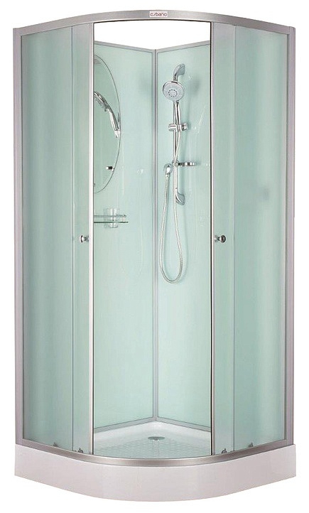 Душевая кабина Esbano ES-80C 800*800 мм (хром матовый/рифленое)