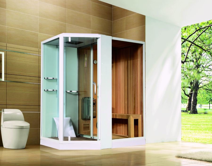 Душевая кабина Orans  SR-89103RS White 1800*1300 мм с сауной (белый/прозрачное)