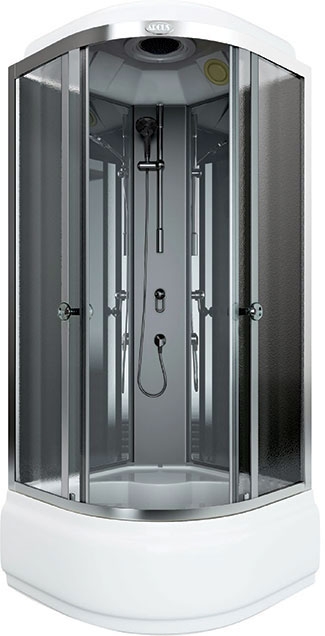 Душевая кабина Arcus AS-111-9 900*900 мм (хром/тонированное)