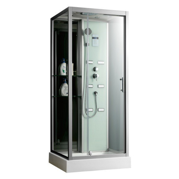 Душевая кабина Frank F501 900*850 мм с гидромассажем (белый/прозрачное)