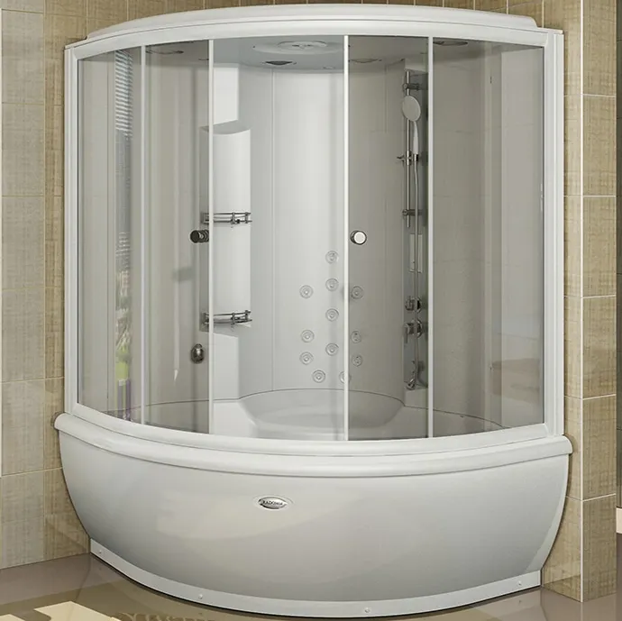Душевая кабина Radomir Калифорния 1 1-04-1-0-4-0800 1550*1550 мм с баней и гидромассажем (белый/прозрачное)