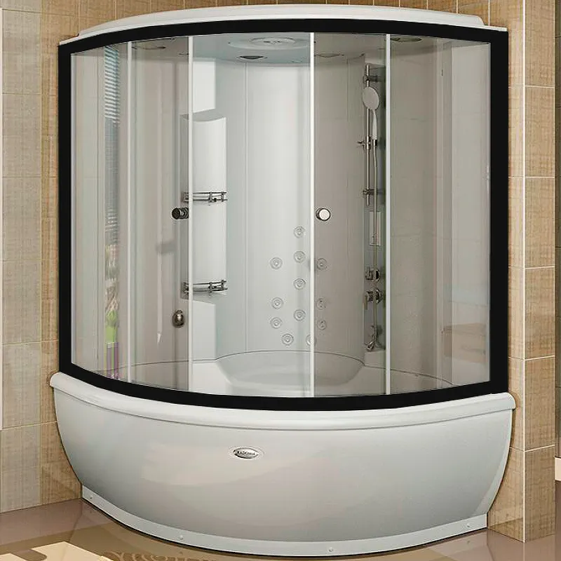 Душевая кабина Radomir Калифорния К1 1-04-6-0-4-0800 1550*1550 мм с баней и гидромассажем (чёрный/прозрачное)