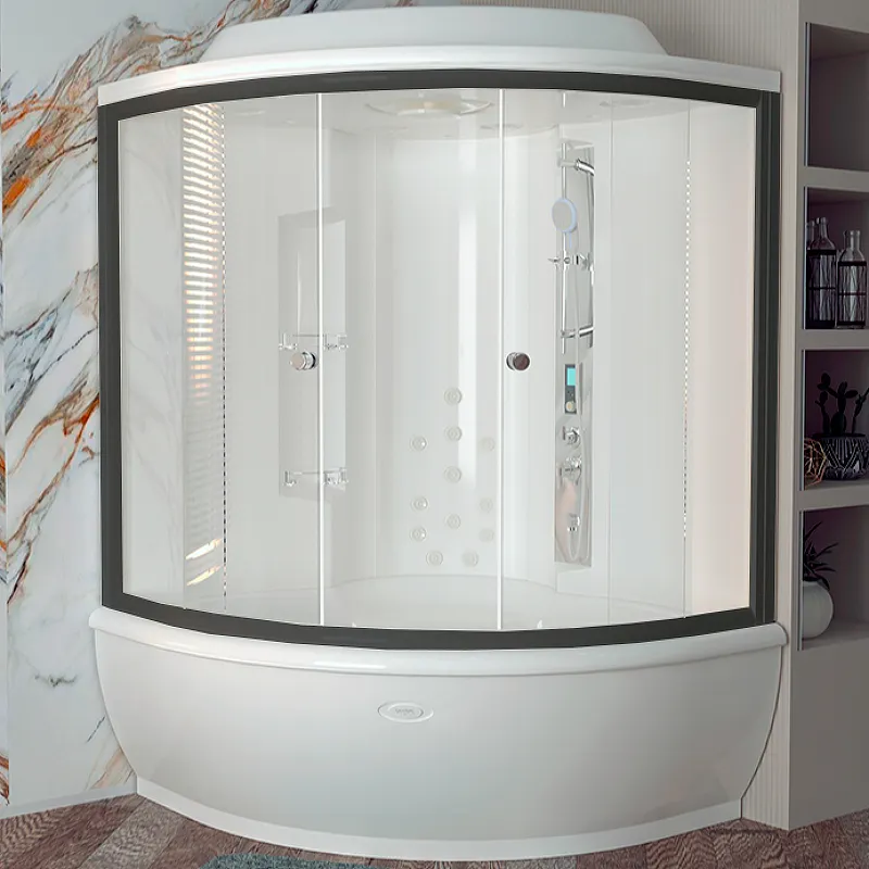 Душевая кабина Radomir Калифорния 1-04-6-0-0-0760 1550*1550 мм (чёрный/прозрачное)