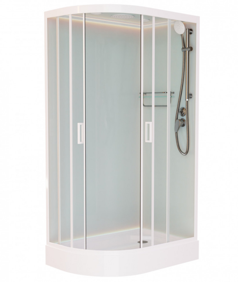 Душевая кабина Frank F412R 1200*800 мм (белый/прозрачное) R