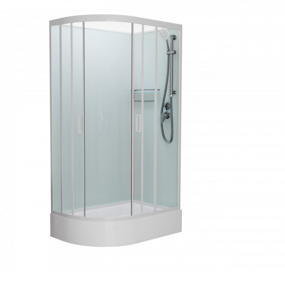 Душевая кабина Frank F412/1R 1200*800 мм без крыши (белый/прозрачное) R