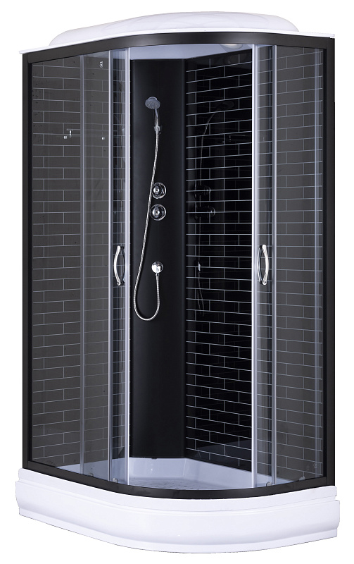 Душевая кабина Loranto CS-66120-20L GB 120 1200*800 мм (чёрный/тонированное) L