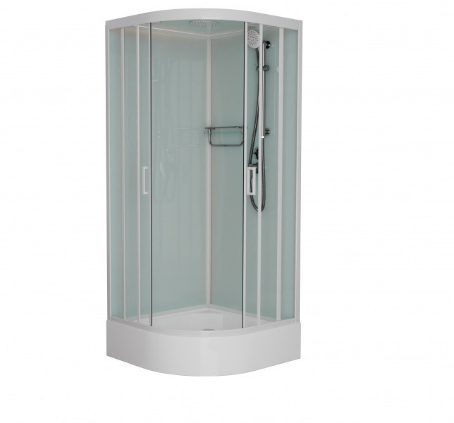 Душевая кабина Frank F409/1 М 900*900 мм (белый/матовое)