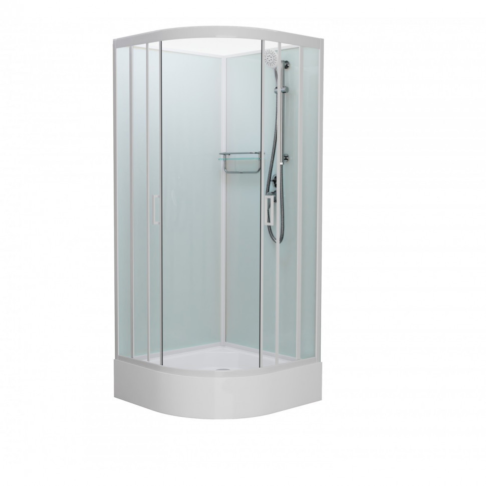 Душевая кабина Frank F409/1 М 900*900 мм без крыши (белый/матовое)