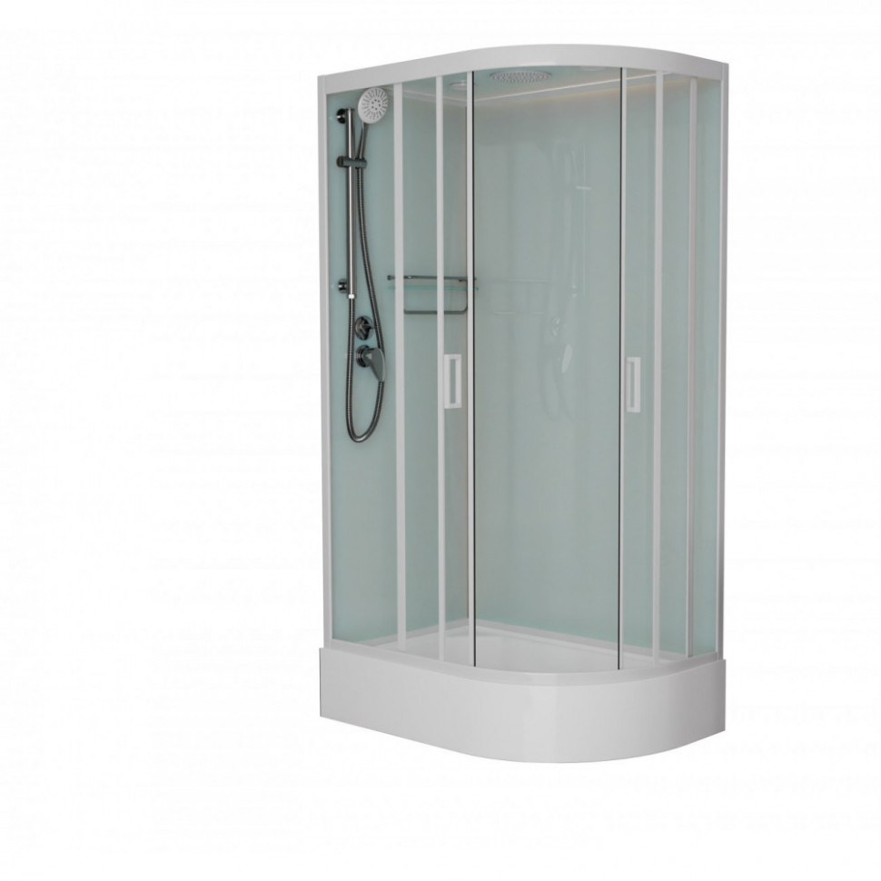 Душевая кабина Frank F412/1L М 1200*800 мм (белый/матовое) L