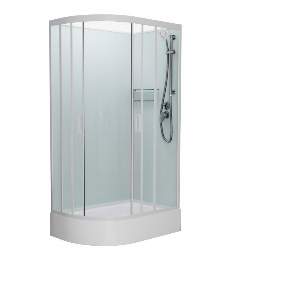 Душевая кабина Frank F412/1R М 1200*800 мм без крыши (белый/матовое) R