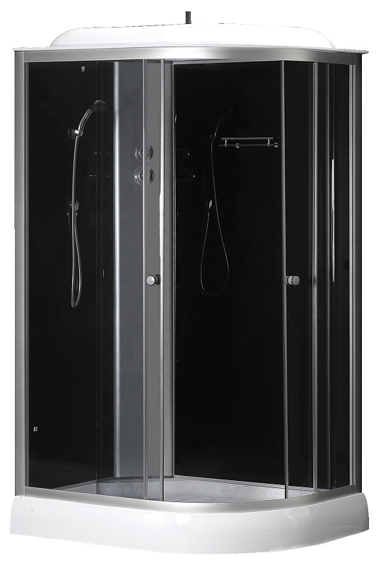 Душевая кабина Loranto CS-66121L G 120 1200*800 мм (чёрный/тонированное) L
