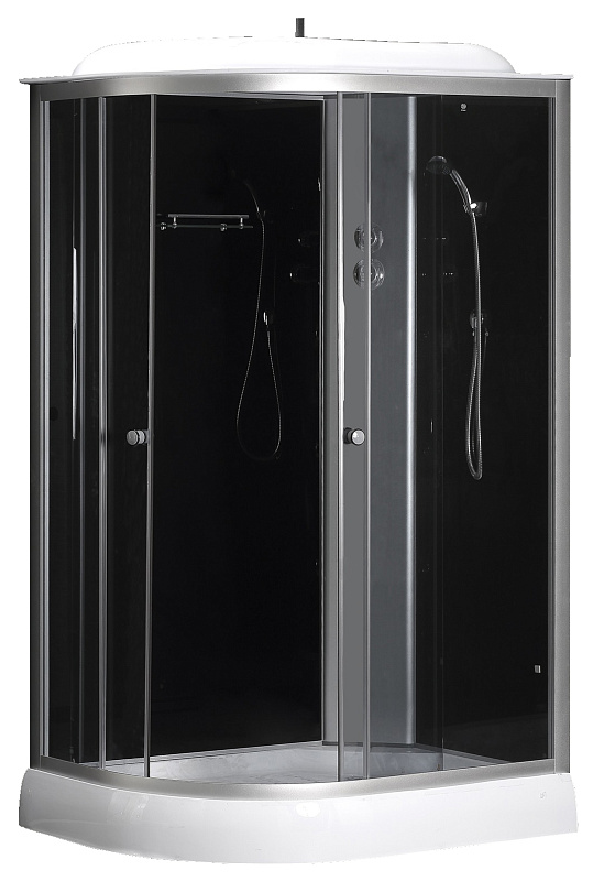 Душевая кабина Loranto CS-66121R G 120 1200*800 мм (чёрный/прозрачное) R