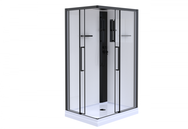 Душевая кабина Esbano MUSE ESM-108CKR 1000*800 мм (чёрный/прозрачное) L