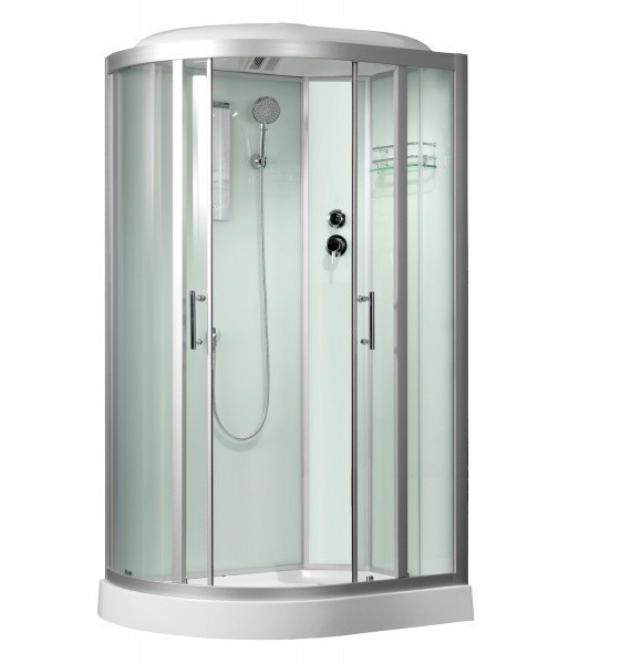 Душевая кабина Frank F309L 1100*800 мм (хром/прозрачное) L