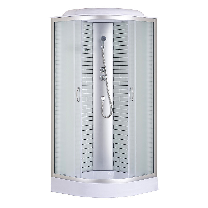 Душевая кабина Loranto CS-6610-13FW 100 1200*800 мм (хром/матовое) R