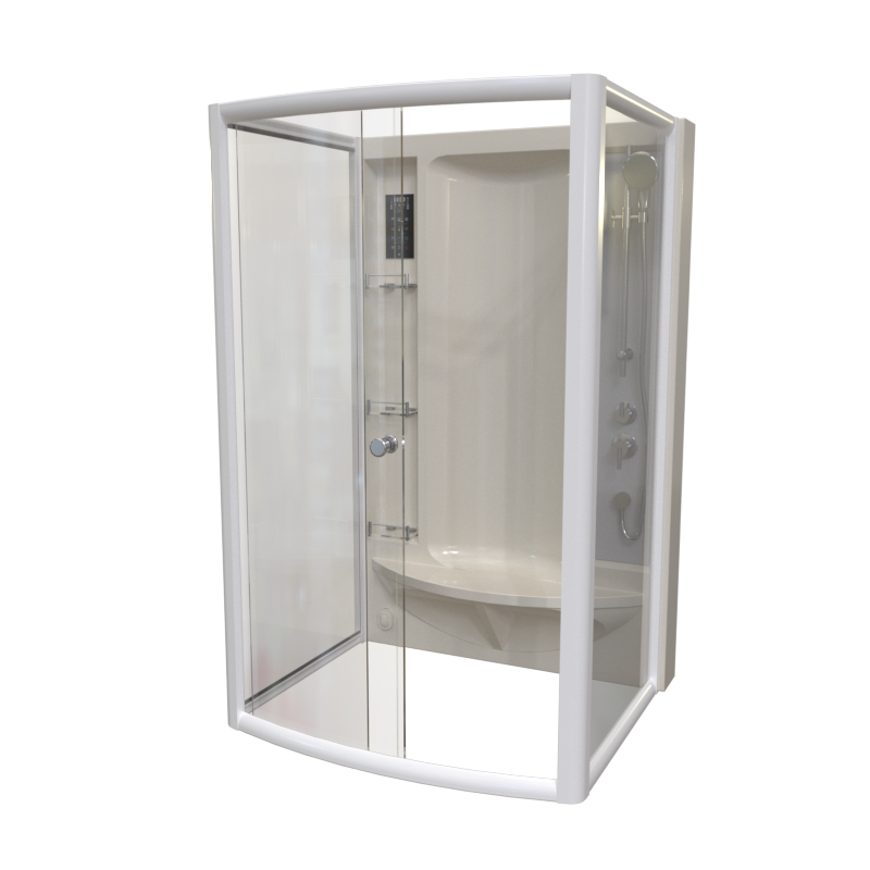 Душевая кабина Radomir Диана 1-00-1-0-0-0610 1390*1080 мм (белый/прозрачное)