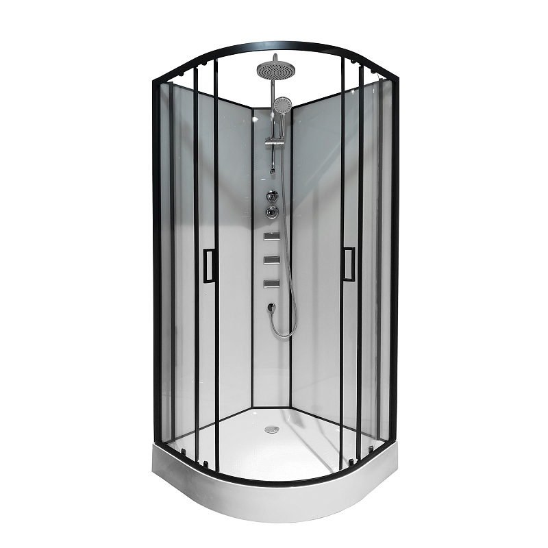 Душевая кабина Loranto Neo CS-21811 900*900 мм (чёрный матовый/прозрачное)