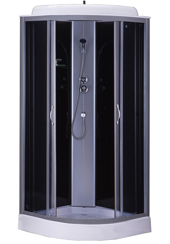 Душевая кабина Loranto CS-6691 G, 90*90*215 900*900 мм (хром/тонированное)