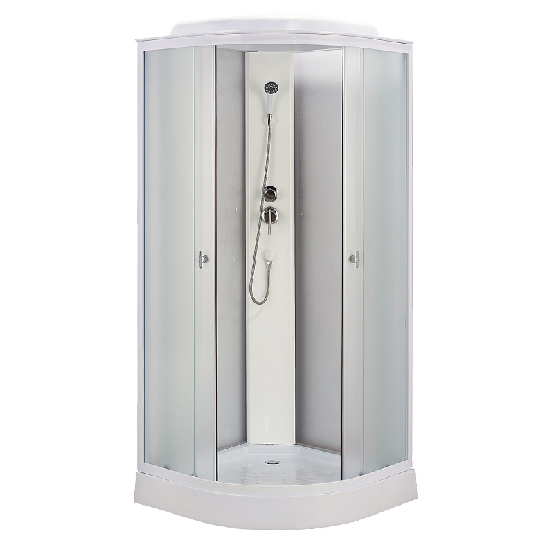 Душевая кабина Loranto CS-981ТМ/W 900*900 мм (белый/матовое)