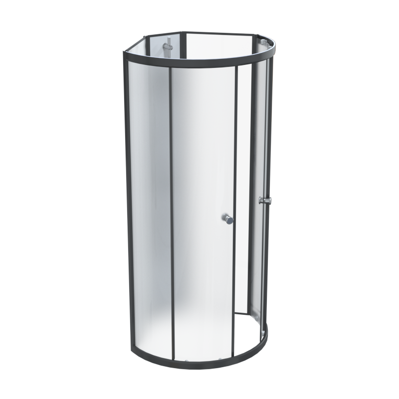 Душевая кабина Radomir Стронг 1-00-6-0-0-1811 1000*1000 мм (чёрный/матовый)