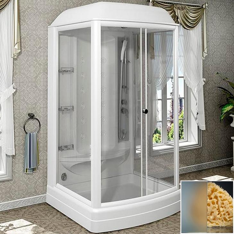 Душевая кабина Radomir Диана 1 1-05-1-0-0-0641 1180*1080 мм с баней и гидромассажем (белый/матовое)