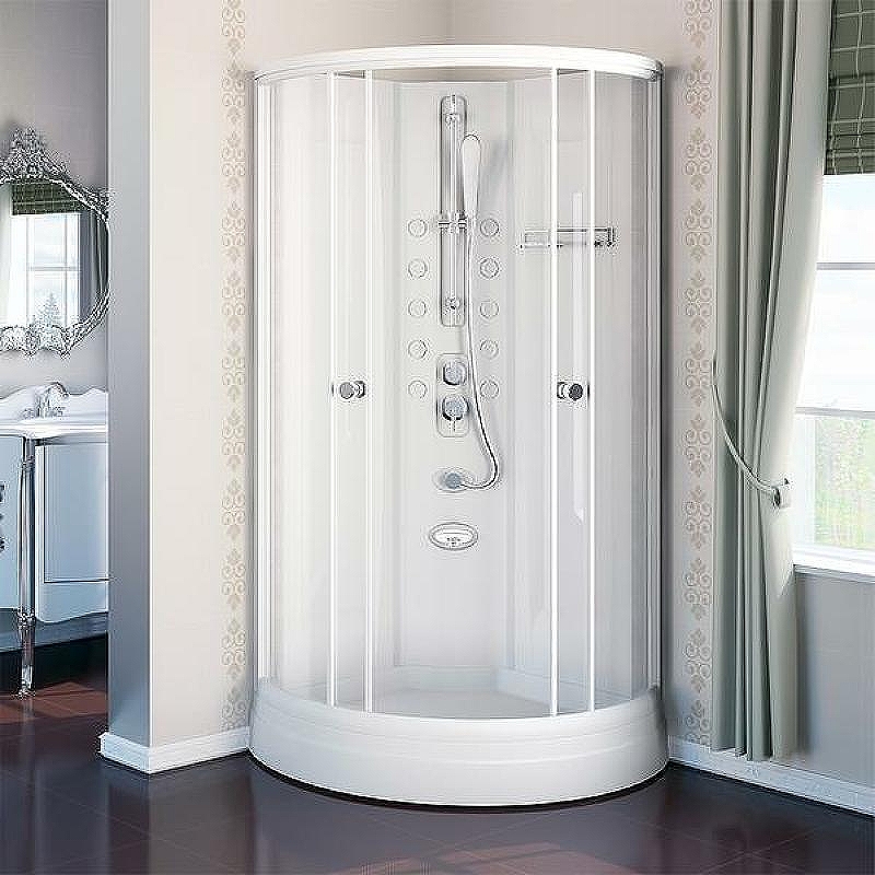 Душевая кабина Radomir Паола 2 1-05-1-0-0-0580 1030*1030 мм (белый/прозрачное)