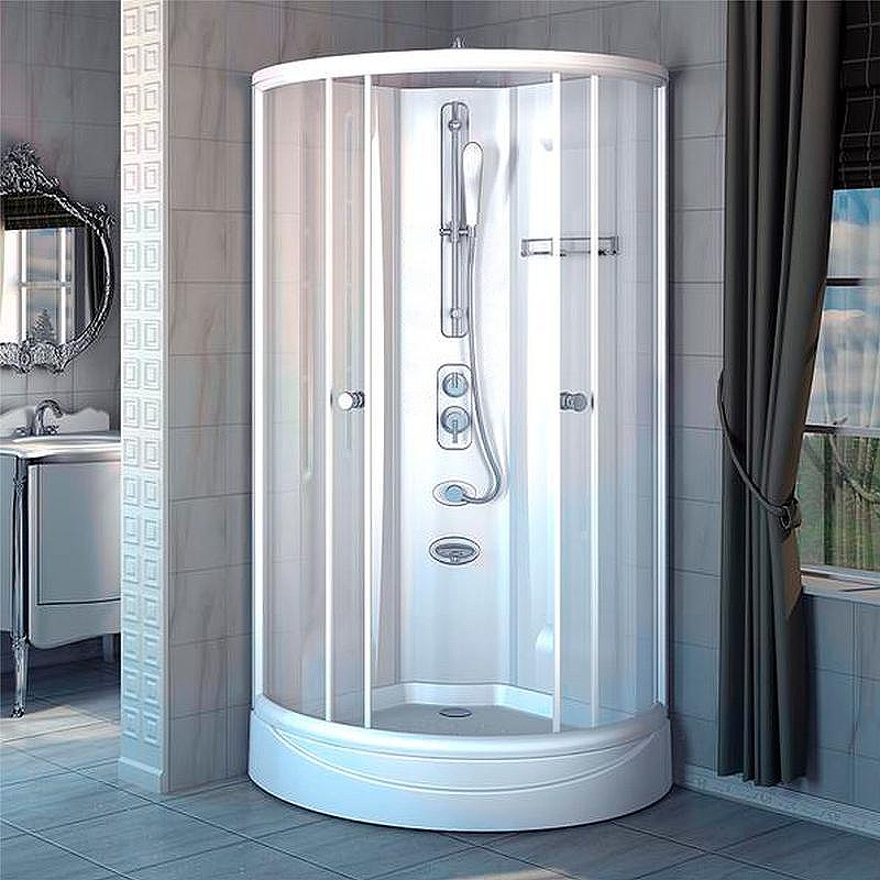 Душевая кабина Radomir Паола 3 1-05-1-0-0-0590 1140*1140 мм (белый/прозрачное)