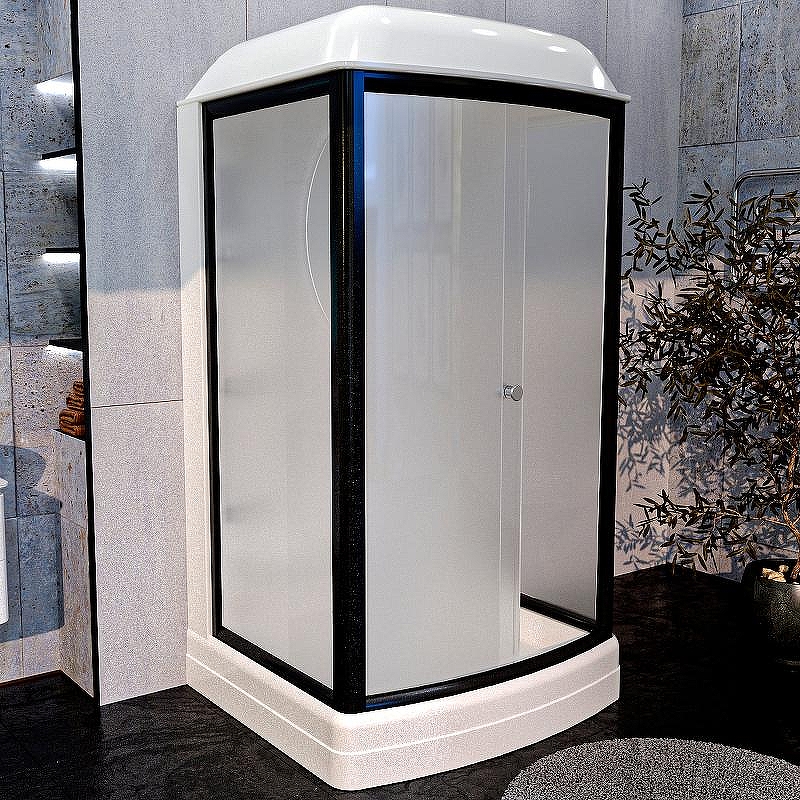 Душевая кабина Radomir Диана 1 1-05-6-0-0-0601 1180*1080 мм (чёрный/матовое)