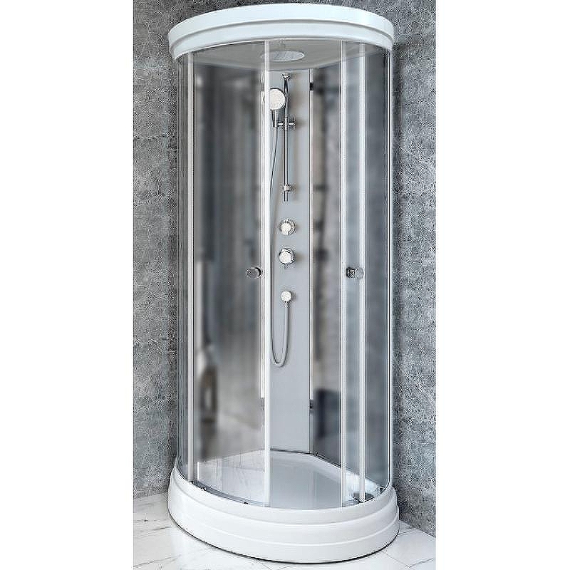 Душевая кабина Radomir Стронг 1-05-1-0-0-1821 1100*1100 мм (белый/матовое)