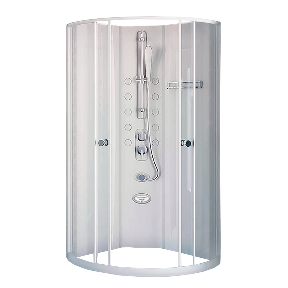 Душевая кабина Radomir Паола 1-00-1-0-0-0580 1030*1030 мм (белый/прозрачное)