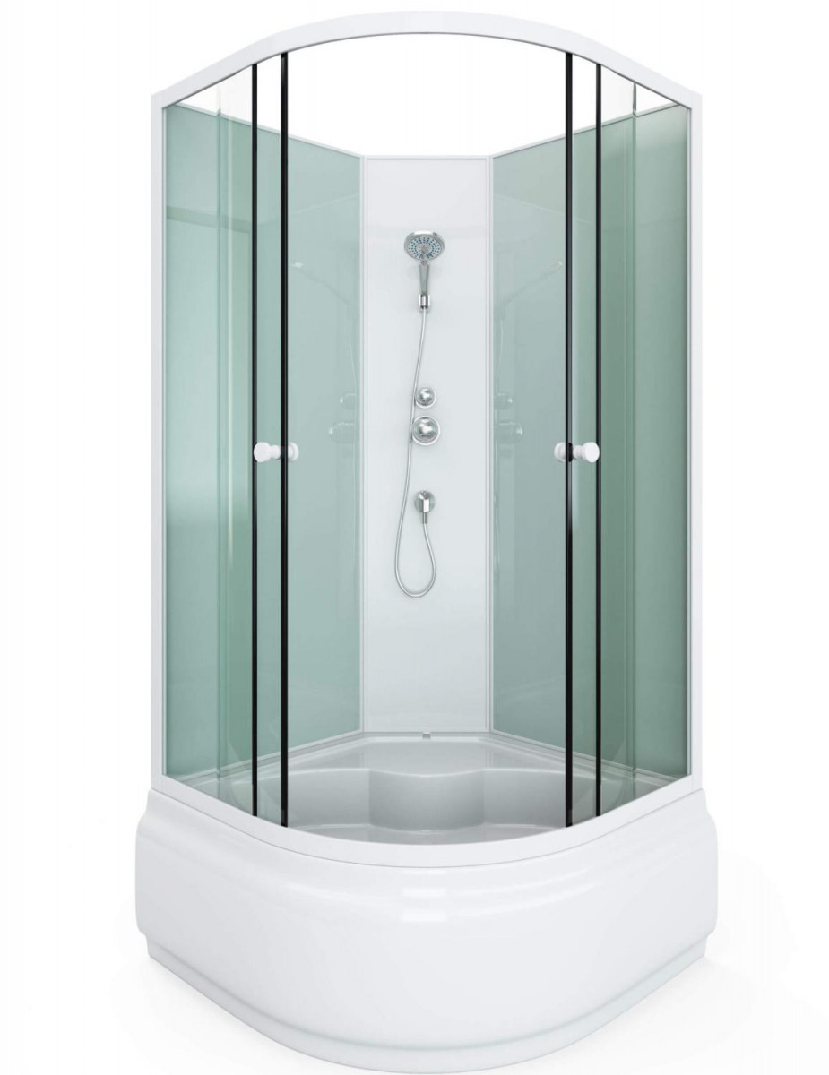 Душевая кабина Arcus Style S-02 900*900 мм (белый/матовое)