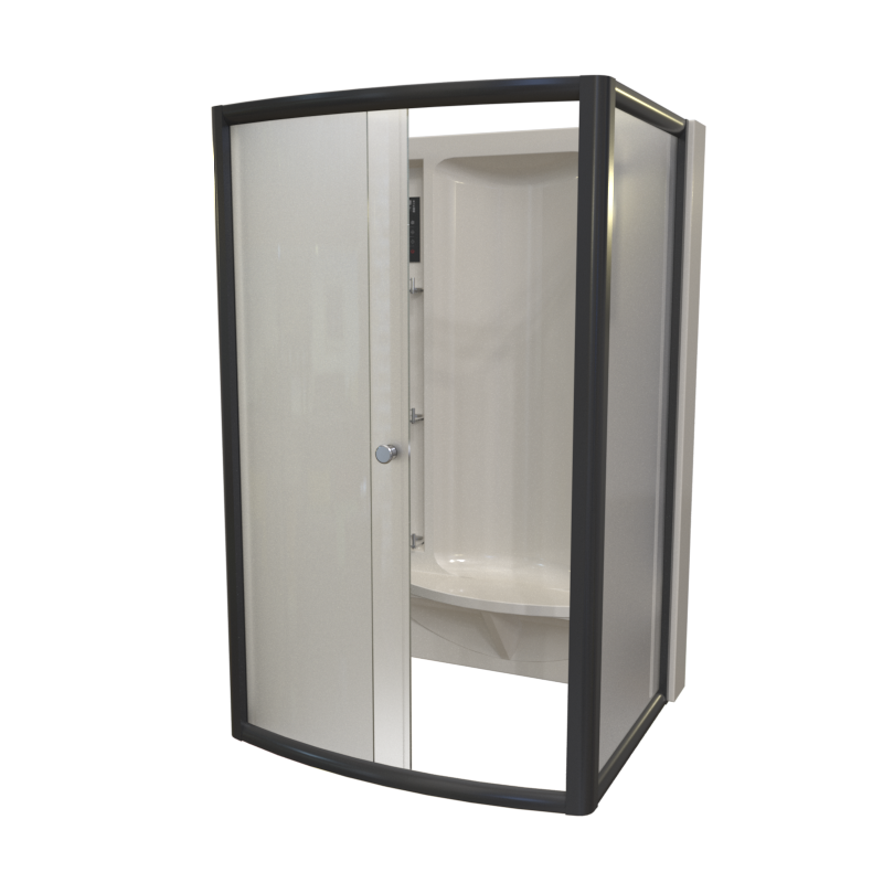 Душевая кабина Radomir Диана 1-00-6-0-0-0611 1390*1080 мм (чёрный/матовое)