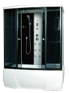 Душевая кабина Loranto Selak CS00054501 1700*850 мм (чёрный/тонированное)