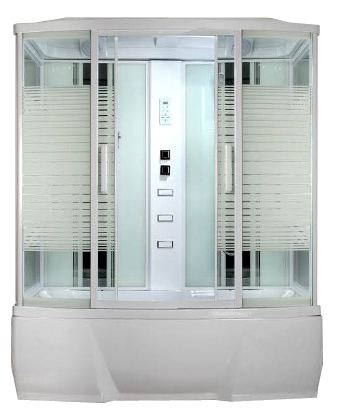 Душевая кабина Loranto Selak CS00054500 1700*850 мм (белый/прозрачное) с гидромассажем