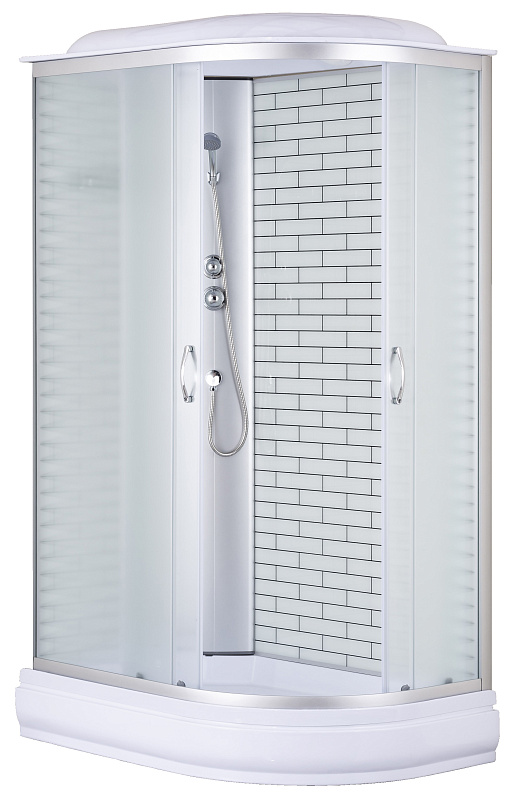 Душевая кабина Loranto CS-66120-20L FW 120 1200*800 мм (хром/матовое) L