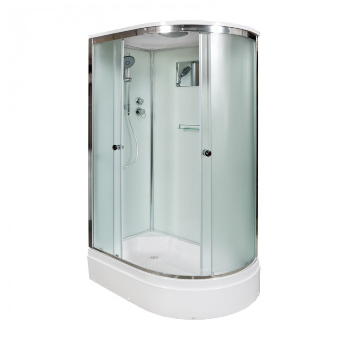 Душевая кабина Deto D272SL 1200*800 мм с крышей (хром/матовое)