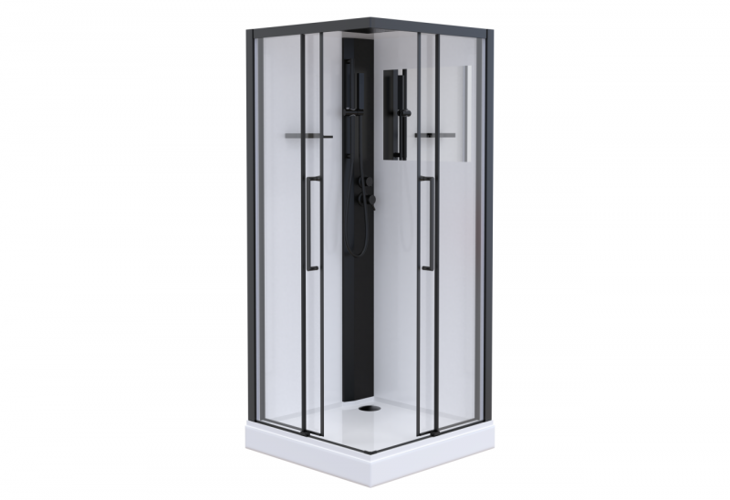 Душевая кабина Esbano MUSE ESM-90CKR 900*900 мм (чёрный/прозрачное)