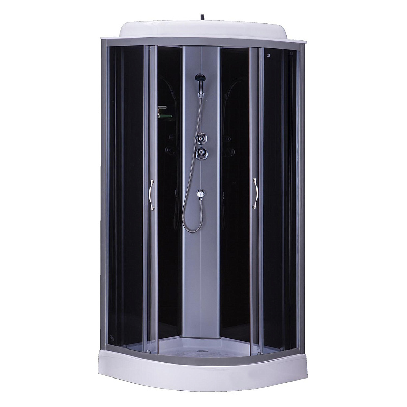 Душевая кабина Loranto CS-6681G 80*80*215 800*800 мм (хром/тонированное)