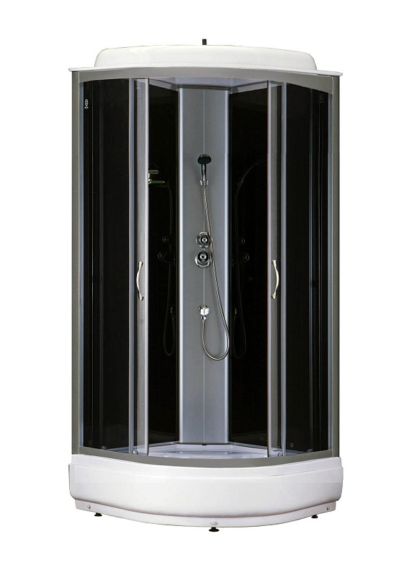 Душевая кабина Loranto CS-6680-25 G 800*800 мм (хром/прозрачное)